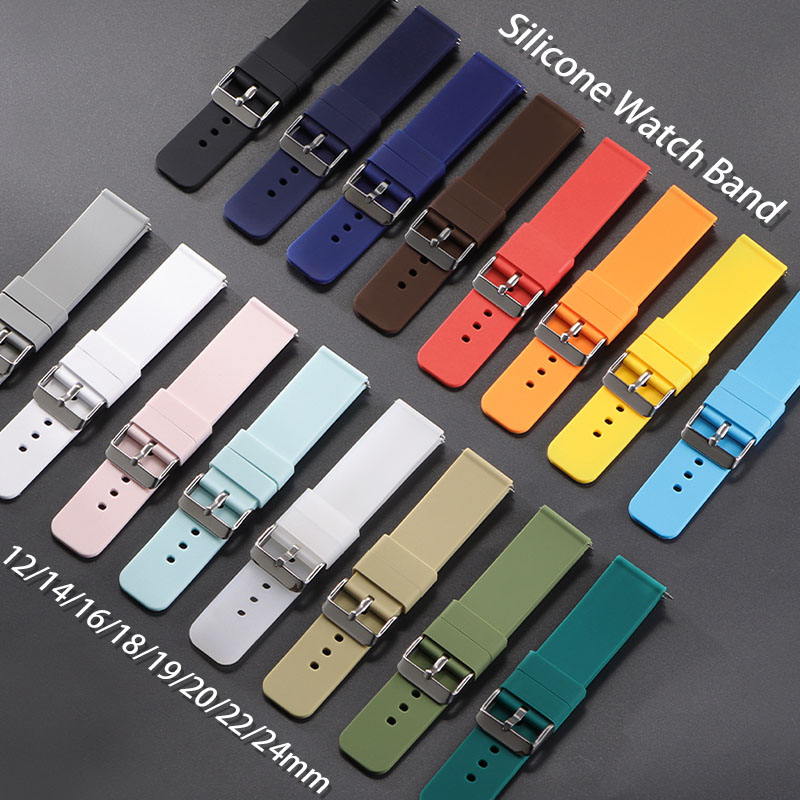 Canvas Strap Watch - سيليكون حزام 12 مللي متر 14