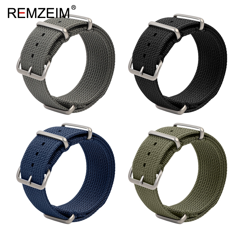 Canvas Strap Watch - جديد مضلع حزام ساعة نيلون 18