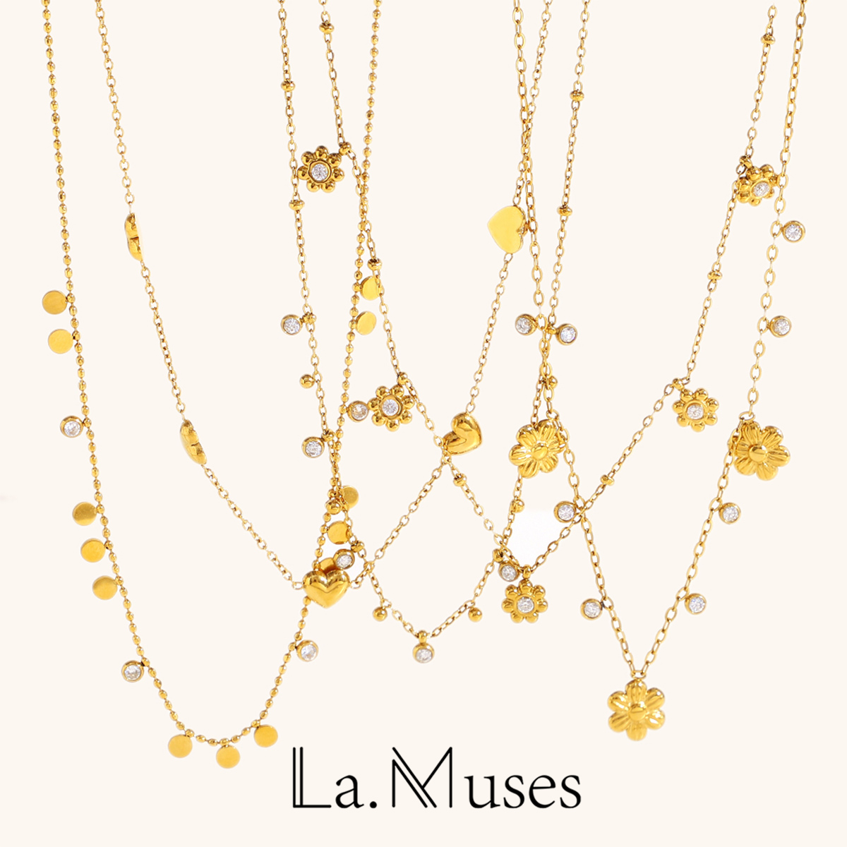 Butterfly Clasp Deployant - لا. Muses الزركون فراشة الحب زهرة