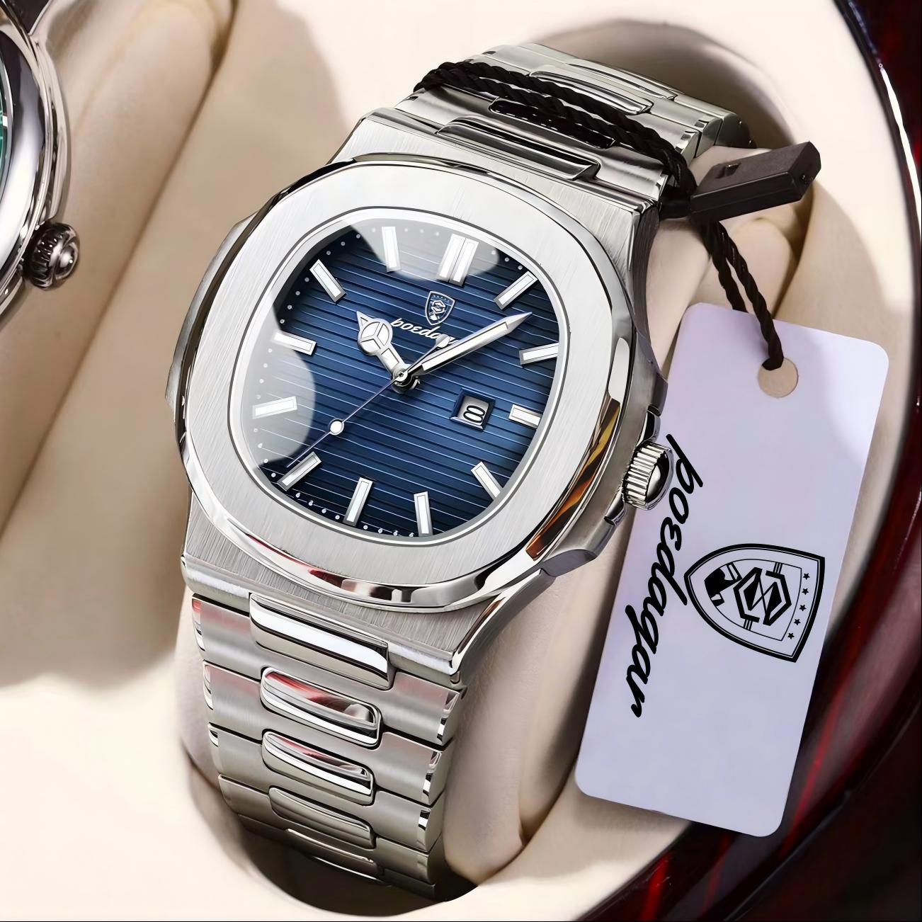 Patek Philippe Watch Nautilus - POEDAGAR ساعة يد رجالية فاخرة مربعة