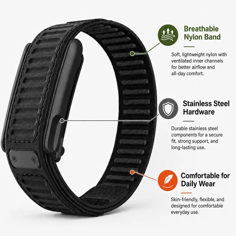 حزام ساعة من النايلون والسيليك - مراجعة Sport Loop Velcro وسعره