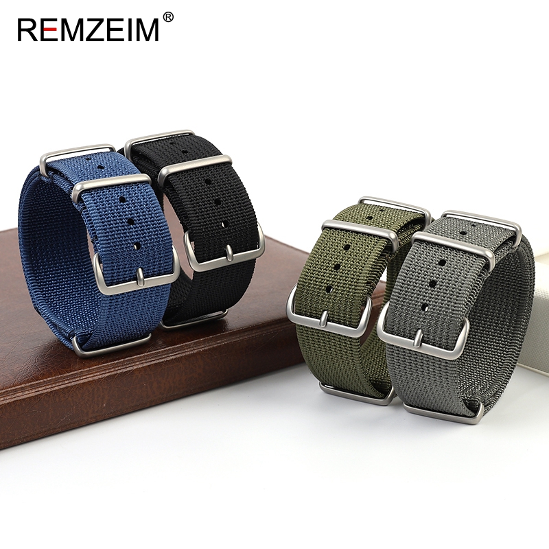 جديد مضلع حزام ساعة نيلون 18 م - مراجعة Canvas Strap Watch وسعره