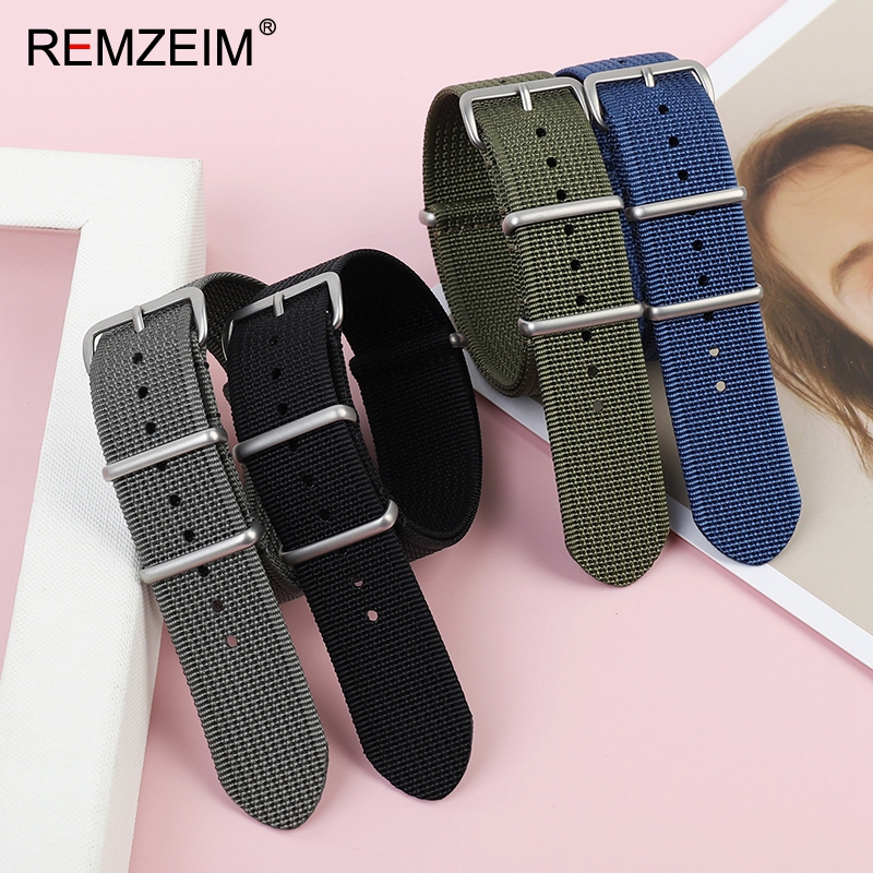 جديد مضلع حزام ساعة نيلون 18 م - مراجعة Canvas Strap Watch وسعره