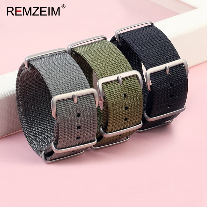 جديد مضلع حزام ساعة نيلون 18 م - مراجعة Canvas Strap Watch وسعره