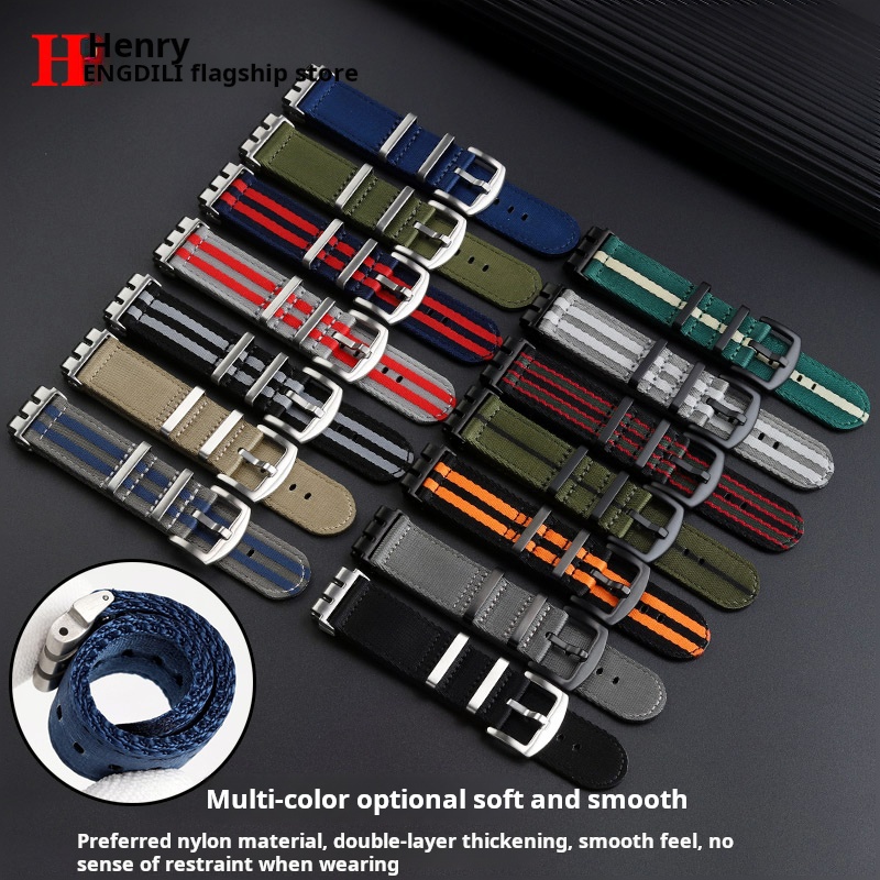 21 مللي متر تعديل المعادن الصل - مراجعة Nato Strap Nylon وسعره