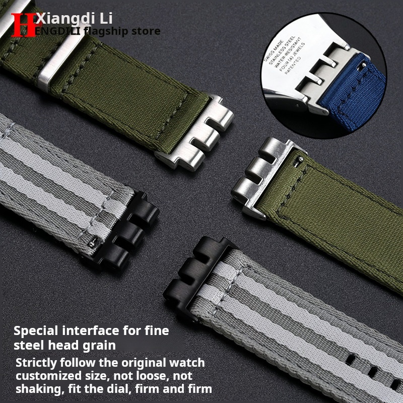 21 مللي متر تعديل المعادن الصل - مراجعة Nato Strap Nylon وسعره