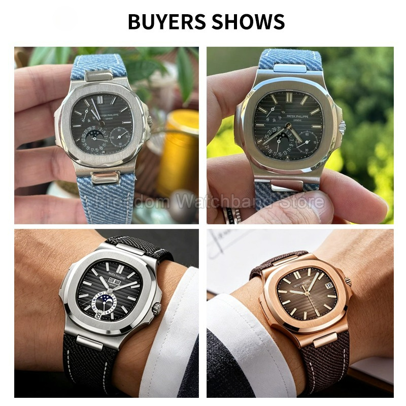 حزام ساعة بديل 25x13 مم بواجهة - مراجعة Patek Philippe Watch Nautilus وسعره