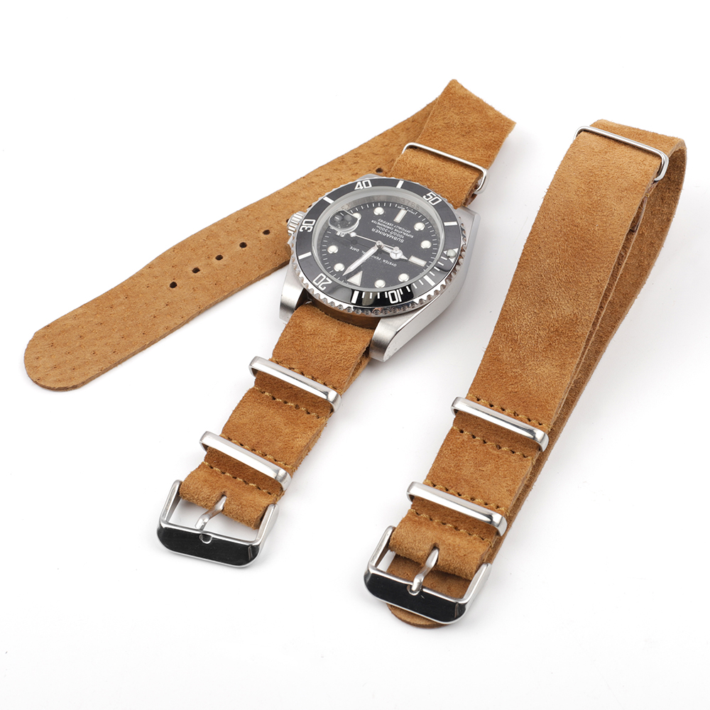 لينة الرجعية الجلد المدبوغ حزا - مراجعة Nato Strap Nylon وسعره