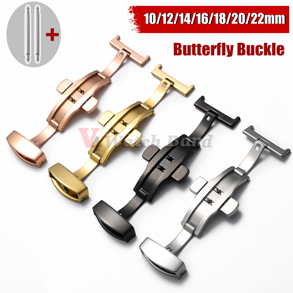 مشبك ساعة من الفولاذ المقاوم ل - مراجعة Butterfly Clasp Deployant وسعره