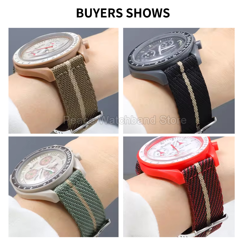 20 22 مللي متر الكاكي الأزرق ا - مراجعة Nato Strap Nylon وسعره
