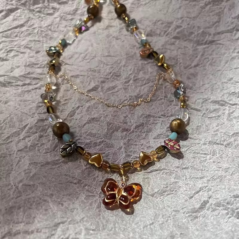مجموعة قلادات بوهو من حجر عين  - مراجعة Butterfly Clasp Deployant وسعره